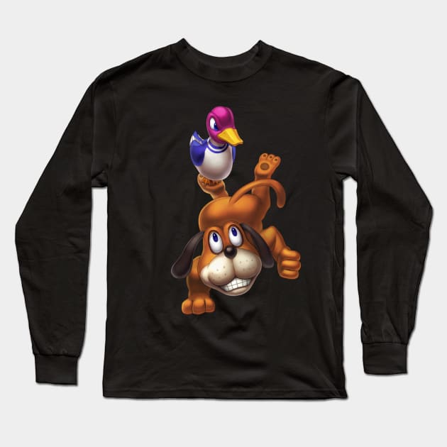 Duck Hunt Long Sleeve T-Shirt by hybridmink